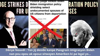 🔥🔥🚨 CNN Yon jij deside kanpe Pwogram Biden nan pou epou epouz sitwayen Ameriken ki pa legal yo [upl. by Edyaw939]