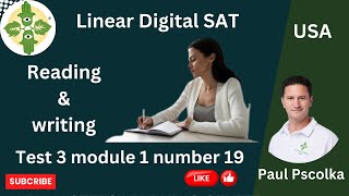 Digital SAT practice test 3 reading and writing module 1 number 19  Ivy masters [upl. by Dawson852]