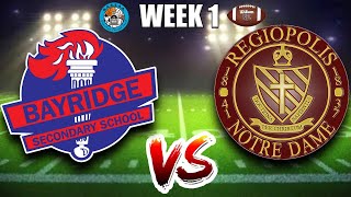 Bayridge vs Regi  KASSAA Football Week 1 [upl. by Alathia894]