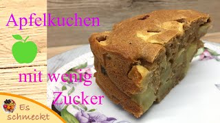 Apfelkuchen mit wenig Zucker [upl. by Einegue691]