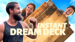 24 HR Deck Transformation with ERIK CURTIS and APRIL WILKERSON  DIY [upl. by Lustig]