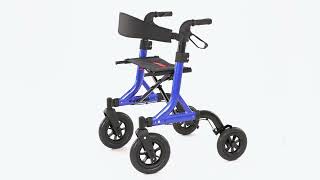 MAXWALK 10quot Rubber Wheels Rollator Walker Installation Guide  MW2401 [upl. by Hayouqes75]