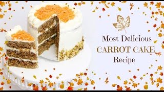 CARROT CAKE RECIPE  Janies Sweets [upl. by Lokcin]