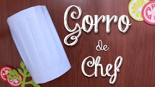 CÓMO HACER GORRO de CHEF en PAPEL [upl. by Ahcsim743]