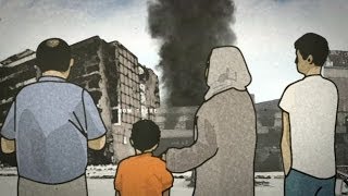 A BEAUTIFUL ANIMATION OF A HARROWING STORY  BBC NEWS [upl. by Gnes]