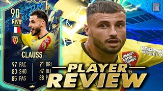 90 TEAM OF THE SEASON CLAUSS PLAYER REVIEW TOTS CLAUSS  FIFA 22 Ultimate Team [upl. by Eisej]