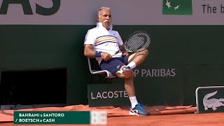 FUNNIEST Tennis Match EVER You Wont Stop Laughing 3 Mansour Bahrami Trick Shots [upl. by Komara]