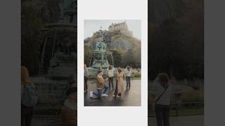 A beautiful proposal at Ross Fountain in Edinburgh I photographed this on my Canon R6 [upl. by Marko]