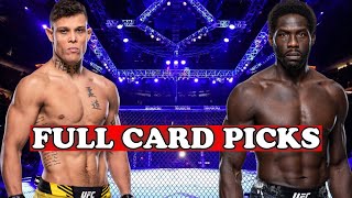 Full Card Predictions UFC Vegas 96 Cannonier vs Borralho [upl. by Baptista459]