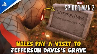 Miles Pays a Visit To Jefferson Daviss Grave  SPIDERMAN 2 [upl. by Atikihs]