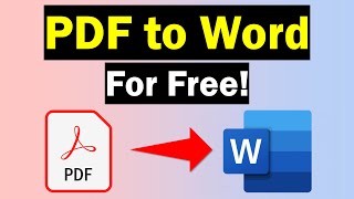 How To Convert PDF To Word For Free 3 Methods [upl. by Hutt895]