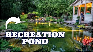 HOW MUCH does a RECREATION POND COST Swimming in a Natural Pool [upl. by Low914]