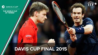 Andy Murray v David Goffin  Davis Cup Final 2015  Full Match [upl. by Vinna]