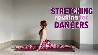 STRETCHING ROUTINE FOR DANCERSFLEXIBILITY FOR SPLITS [upl. by Ennaed]