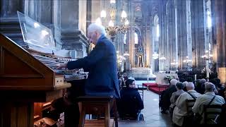 Jean Guillou  Organ Improvisation  Eglise Saint Eustache Messe de Pâques [upl. by Neneek]