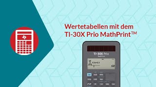 Nullstellen bestimmen mit Hilfe der Wertetabelle mit dem TI30X Prio MathPrint™ [upl. by Luoar]