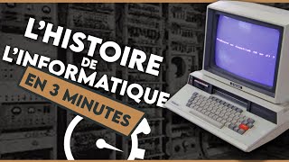 LHISTOIRE DE LINFORMATIQUE  EXPLICATIONS EN 3 MINUTES 💻⏱️ [upl. by Arretal539]