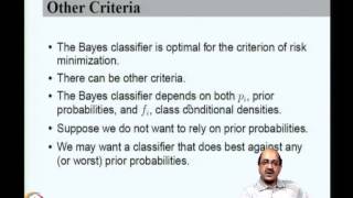 Mod02 Lec04 Estimating Bayes Error Minimax and NeymannPearson classifiers [upl. by Ralat145]