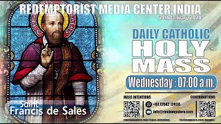 Catholic Holy Mass  24th January Wednesday  Memorial of St Francis de Sales [upl. by Dwinnell746]