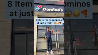 8 Items From Dominos At Just ₹350 😱😳🍕 dominos offer pizza AD [upl. by Sirtaeb532]