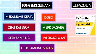 APA ITU OBAT CEFAZOLIN [upl. by Atinyl318]