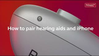 ReSound Nexia  How to pair hearing aids and iPhone [upl. by Kass]