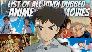 List of All Hindi Dubbed Anime Movies Hindi [upl. by Berthe]