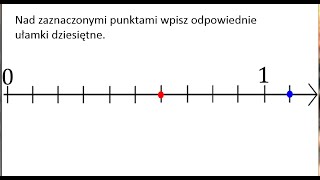 Ułamki dziesiętne na osi liczbowej [upl. by Aneroc]