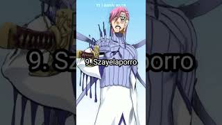 Top 10 Strongest espada in bleach animeshortsbleachrankingaizenwutr [upl. by Sayce]