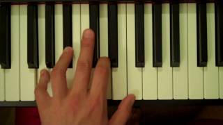 How To Play a G Minor 7th Chord on Piano Left Hand [upl. by Ainot]