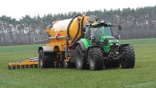 Slurry injection with DeutzFahr amp Veenhuis [upl. by Dhaf]