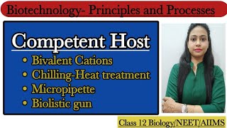 Competent Host  Biolistic gene gun Biotechnology  Principles and Processes Class 11 BiologyNEET [upl. by Terza717]