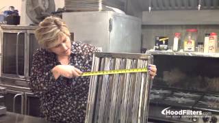 Exhaust Hood Filters  How To Measure Hood Filters for Commercial Exhaust Hoods [upl. by Ilrebmik636]