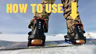 How to use CLEW snowboard bindings [upl. by Kammerer]