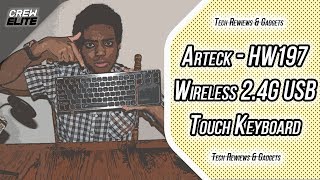 Arteck HW197 Wireless 24G USB Touchpad Keyboard  Best USB Keyboard With Touchpad REVIEW [upl. by Odelinda]