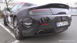 Aston Martin V8 Vantage S  Start up Revs amp Accelerating [upl. by Yrogiarc]