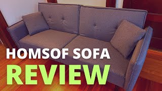 HomSof Convertible Sofa Sleeper Futon w Arms Review  Sleeper Sofa Review  The Best Sleeper Sofas [upl. by Navonod]