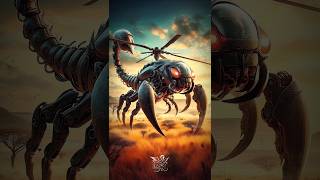 Helicopter Plus Scorpion incredible fusion shorts viral ai arts [upl. by Kcirderf]