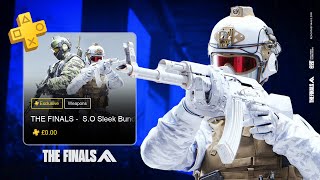 The Finals  How To Get The New PS Plus Exclusive Skin For PC 12 Weapon Skins [upl. by Alvina106]