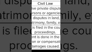 civil law vs criminal law  basic difference [upl. by Socha]