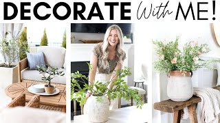 DECORATE WITH ME FOR SPRING  HOME STYLING IDEAS  PATIO DECOR  HOME DECOR ON A BUDGET [upl. by Blair]