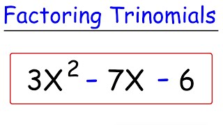 Factoring Trinomials  Quick amp Simple [upl. by Perr]