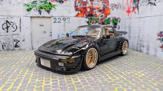 Porsche 930  911  Flatnose 118 tuning diecast [upl. by Nally]