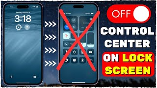 How to Disable Control Center from Lock Screen on iPhone 2024 [upl. by Bellew]