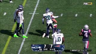 Hunter Henry  Highlights  Patriots vs Seattle Seahawks  NFL Week 2 2024 [upl. by Ahteres]