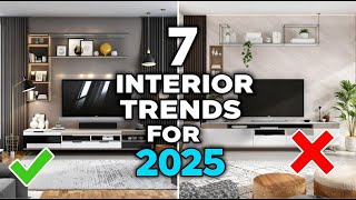 7 Interior Design Trends for 2025  Modern Living Room Inspiration [upl. by Marpet297]