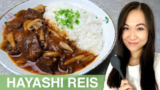 REZEPT Hayashi Reis  Rindfleisch Eintopf  Japanisches Gulasch mit Wagyu Beef [upl. by Siddra883]