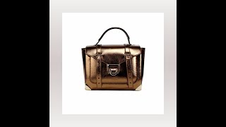 Michael Kors Manhattan Medium Mocha Leather Top Handle Satchel Bag [upl. by Kessiah799]