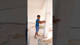 Pilar me tiles lagane ka nahi kaise kren construction tilework shortsfeed [upl. by Ahsanat54]