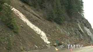 ROCK SLIDE AS IT HAPPENS  COFFEE CREEK  TMTV KOOTENAYS [upl. by Kryska]